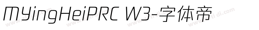 MYingHeiPRC W3字体转换